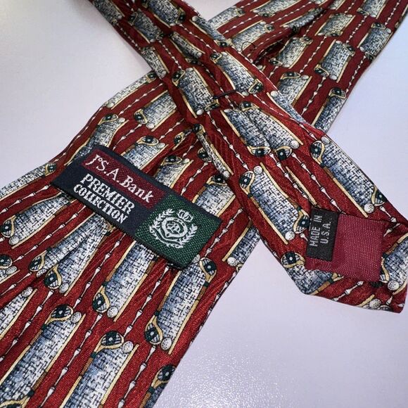 Golf Necktie Jos. A. Bank Premier Collection - Picture 2 of 6